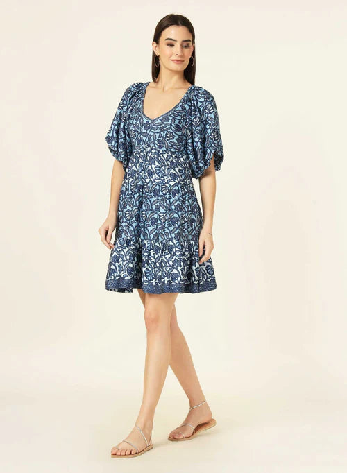 knee length dresses for ladies Capri Satin Halter Mini Dress main image 1